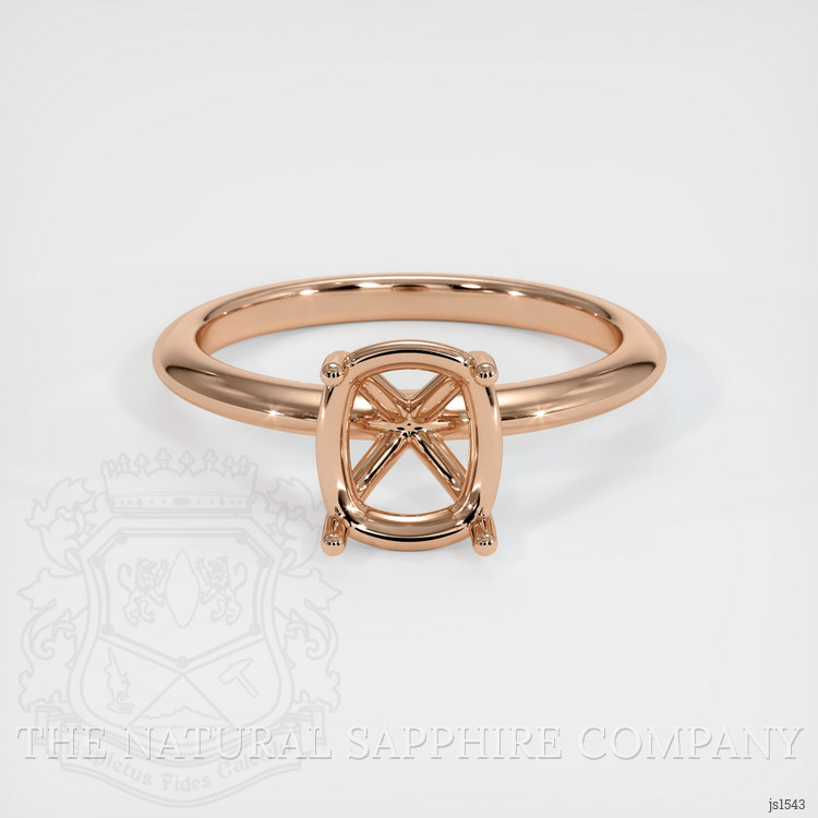 18K Rose Gold Solitaire Ring Setting