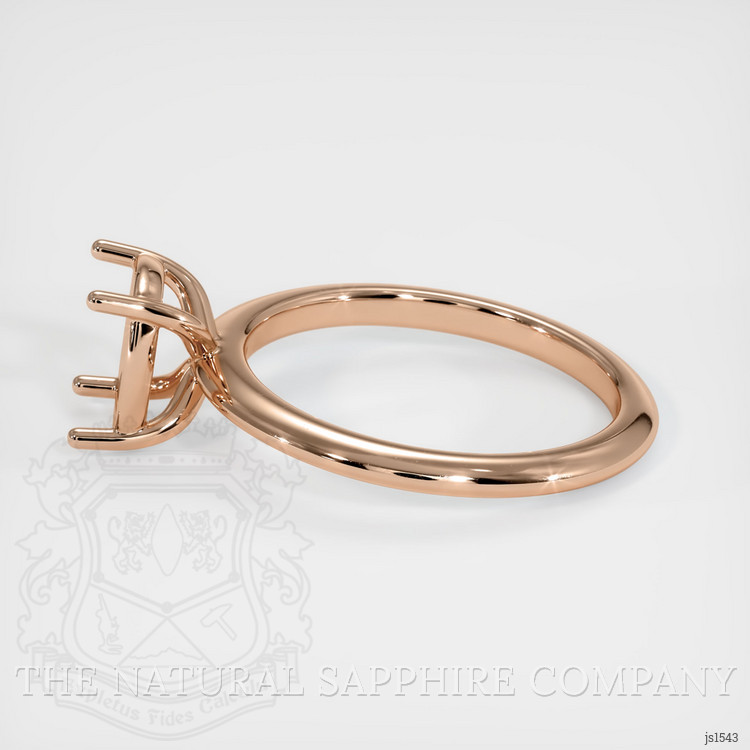 18K Rose Gold Solitaire Ring Setting