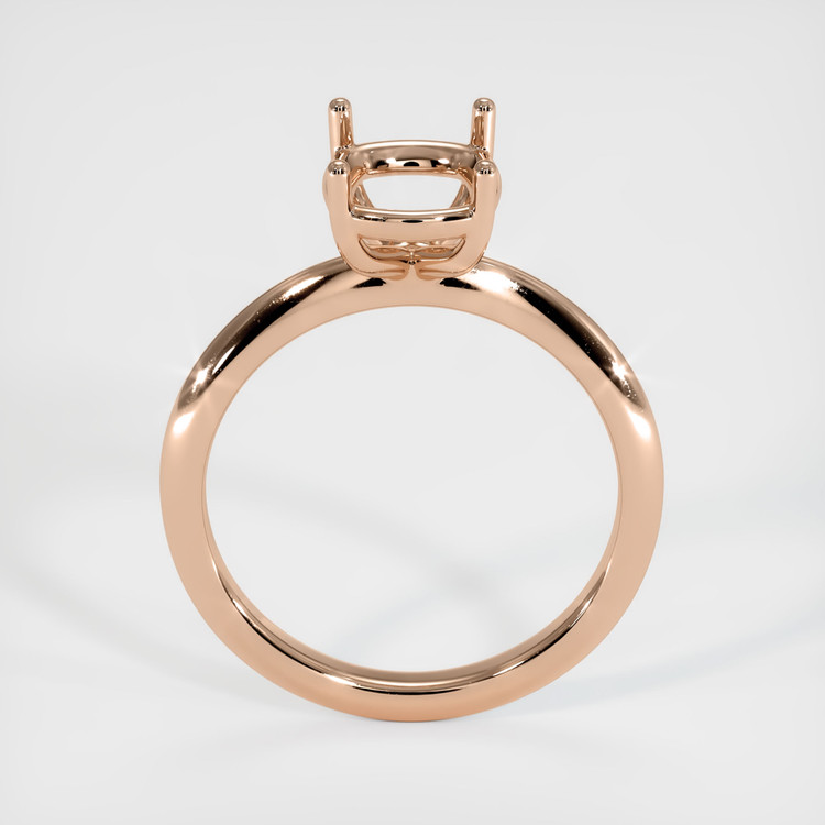 18K Rose Gold Solitaire Ring Setting