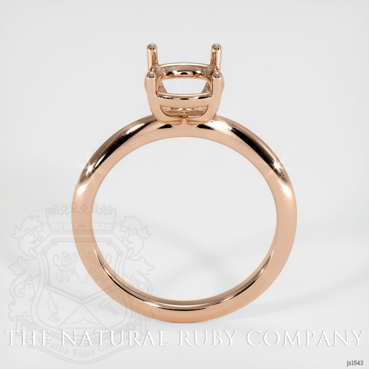 18K Rose Gold Solitaire Ring Setting
