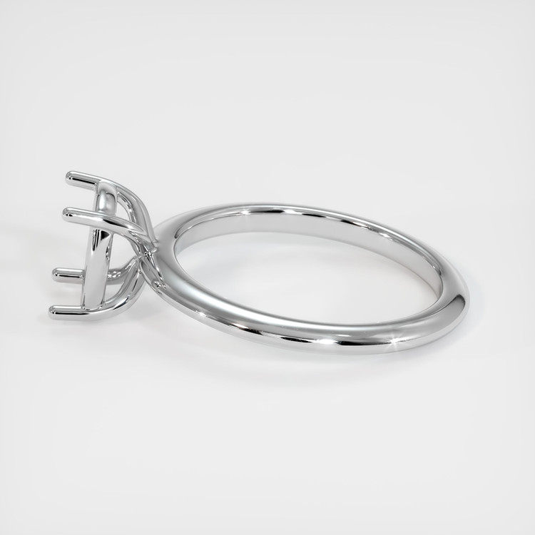 10K White Gold Solitaire Ring Setting