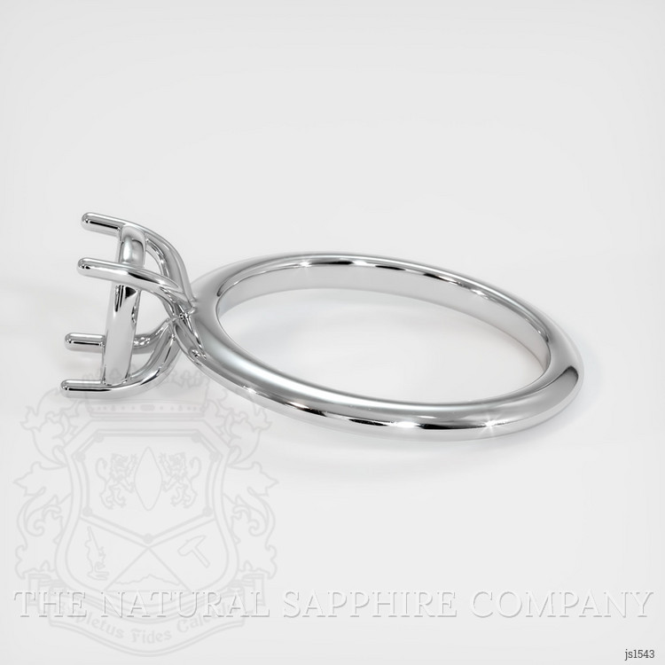 14K White Gold Solitaire Ring Setting