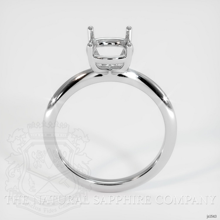 14K White Gold Solitaire Ring Setting