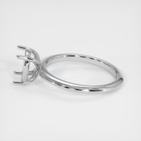 18K White Gold Solitaire Ring Setting Image