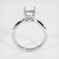 18K White Gold Solitaire Ring Setting Image