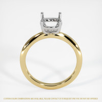 14K White & Yellow Solitaire Ring Setting Image