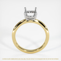18K White & Yellow Solitaire Ring Setting Image