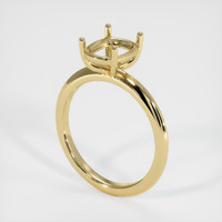 14K Yellow Gold Solitaire Ring Setting Video