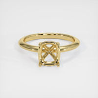 14K Yellow Gold Solitaire Ring Setting Image