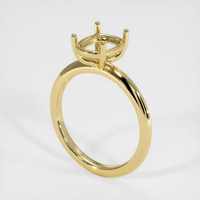 18K Yellow Gold Solitaire Ring Setting Video