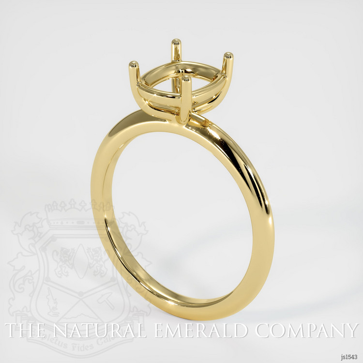 18K Yellow Gold Solitaire Ring Setting