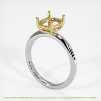 14K Yellow & White Solitaire Ring Setting Video