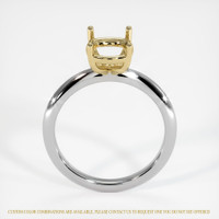 14K Yellow & White Solitaire Ring Setting Image