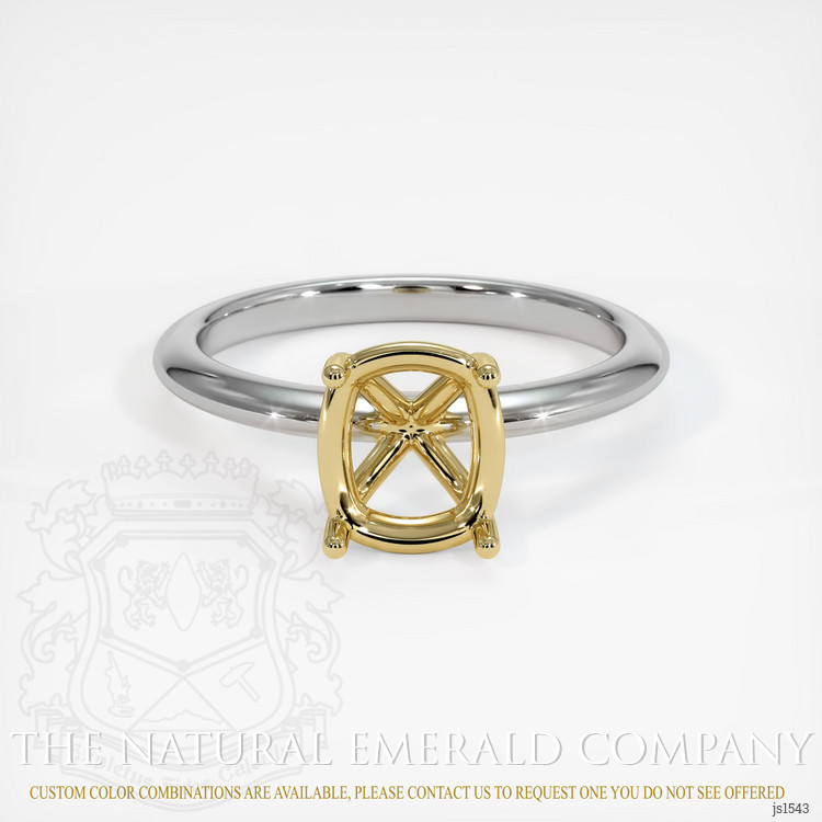 18K Yellow & White Solitaire Ring Setting
