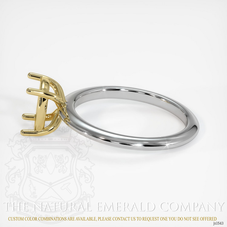 18K Yellow & White Solitaire Ring Setting
