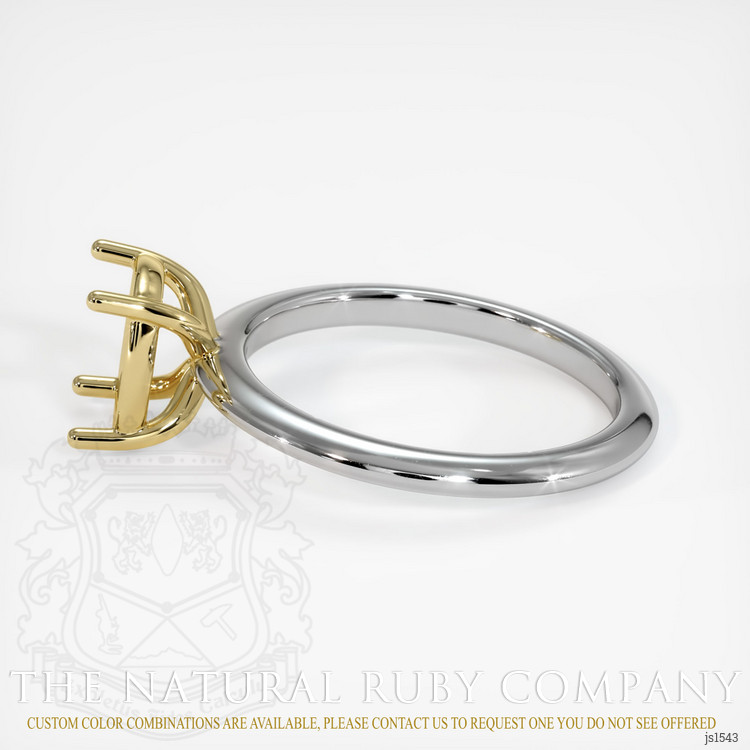 18K Yellow & White Solitaire Ring Setting