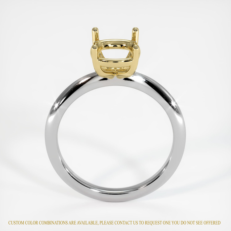 18K Yellow & White Solitaire Ring Setting