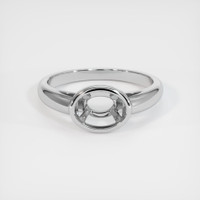 14K White Gold Men's Ring Setting Image