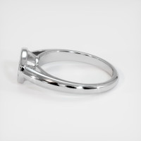 14K White Gold Men's Ring Setting Image