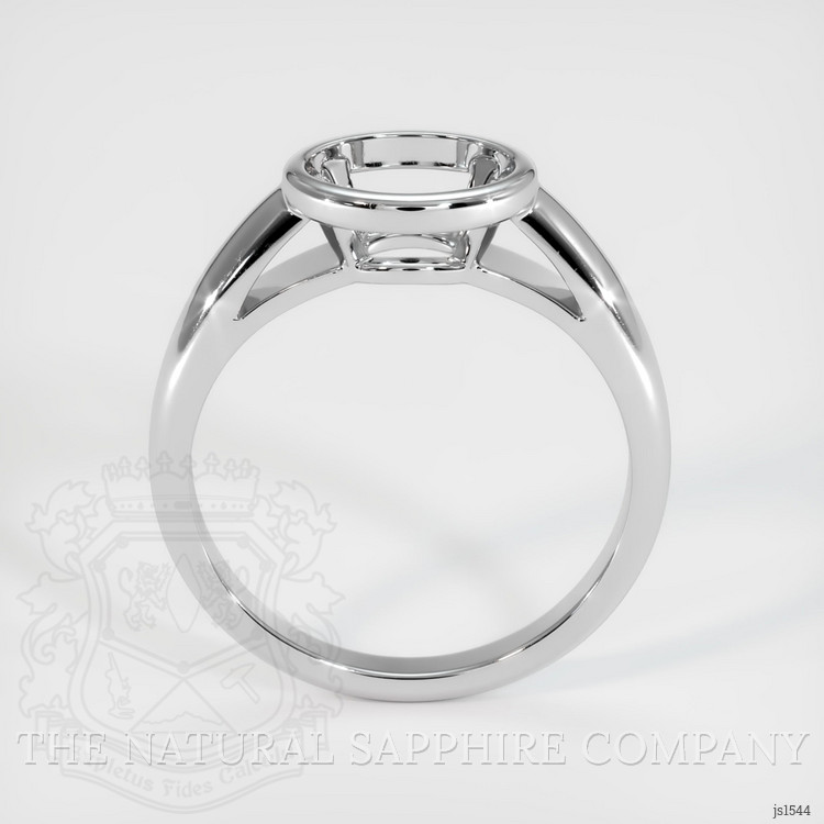 14K White Gold Men's Ring Setting