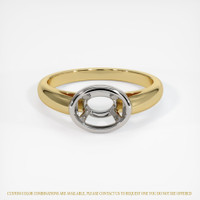 14K White & Yellow Men's Ring Setting Image