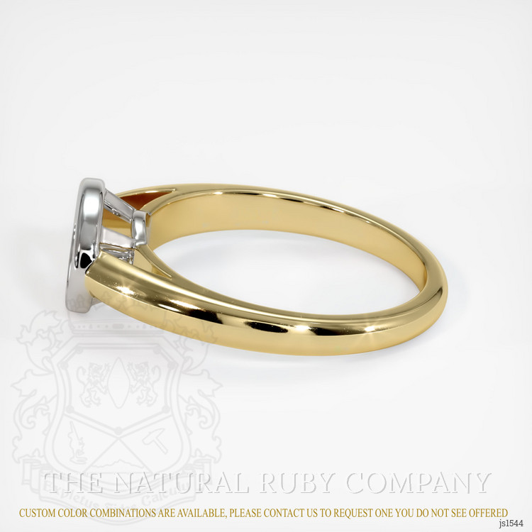14K White & Yellow Men's Ring Setting