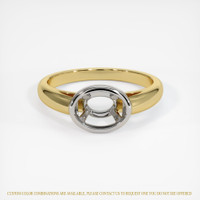 18K White & Yellow Men's Ring Setting Image