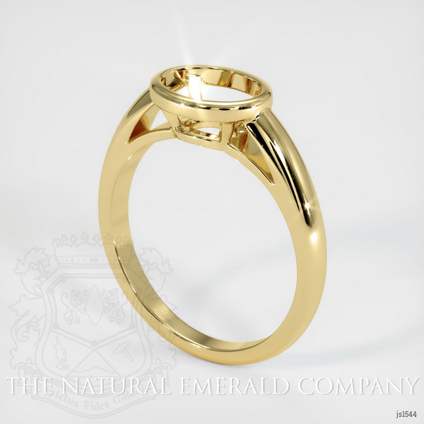 18K Yellow Gold Vedic Ring Setting #JS1544Y18 | The Natural Emerald Company