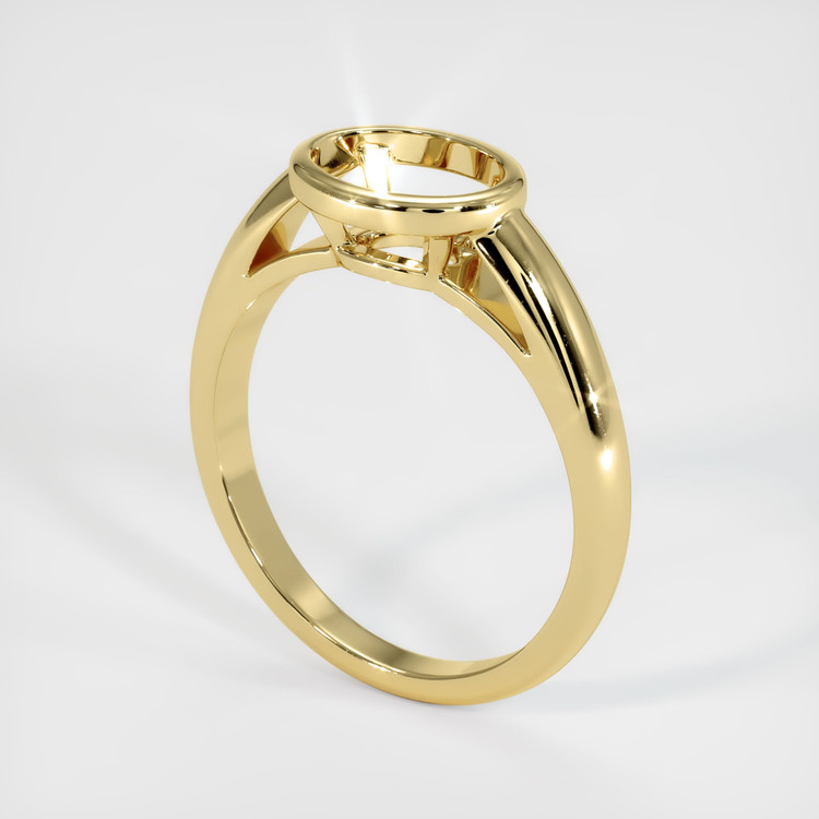 18K Yellow Gold Men's Ring Setting