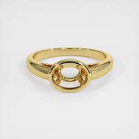18K Yellow Gold Men's Ring Setting Image
