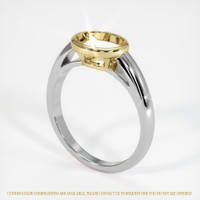 14K Yellow & White Men's Ring Setting Video