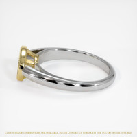 18K Yellow & White Men's Ring Setting Image