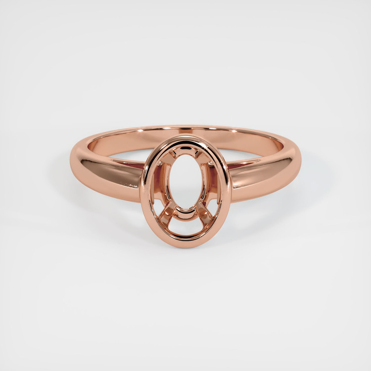 14K Rose Gold Men's Ring Setting