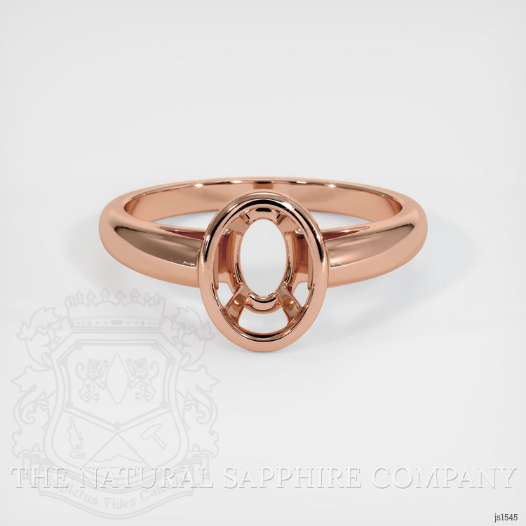 14K Rose Gold Men's Ring Setting