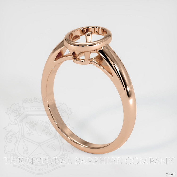 18K Rose Gold Men's Ring Setting