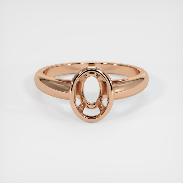 18K Rose Gold Men's Ring Setting