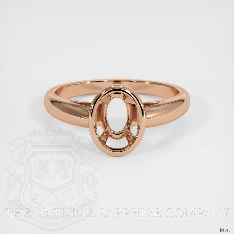 18K Rose Gold Men's Ring Setting