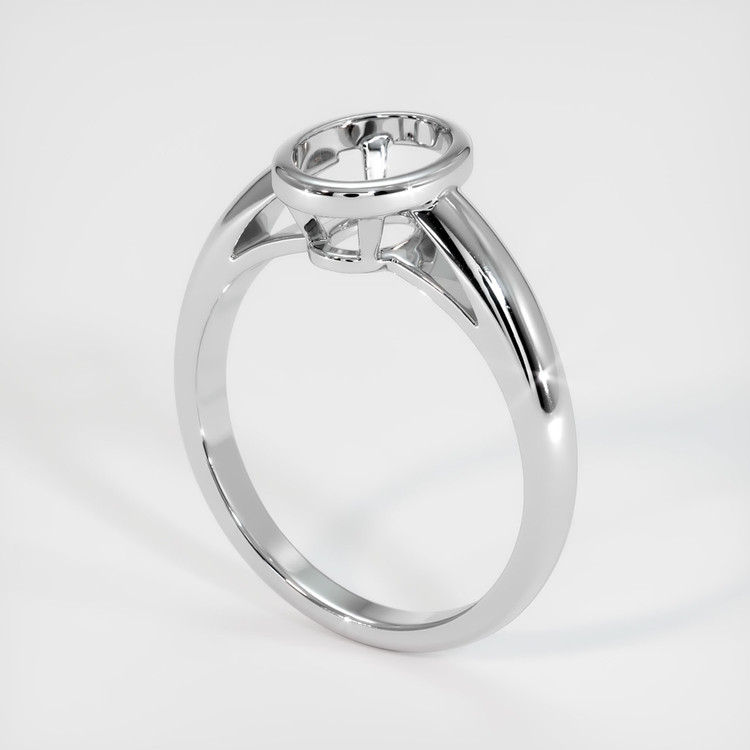 18K White Gold Men's Ring Setting