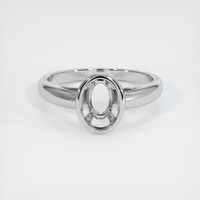 18K White Gold Men's Ring Setting Image