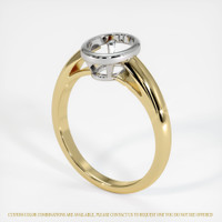 14K White & Yellow Men's Ring Setting Video