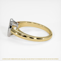 14K White & Yellow Men's Ring Setting Image