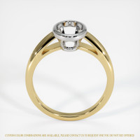 14K White & Yellow Men's Ring Setting Image