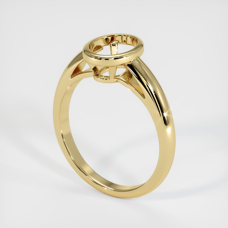 14K Yellow Gold Men's Ring Setting