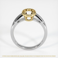 14K Yellow & White Men's Ring Setting Image