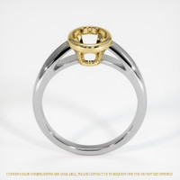 18K Yellow & White Men's Ring Setting Image