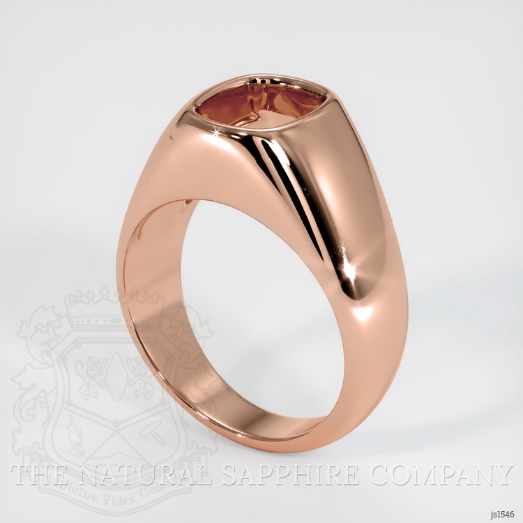 14K Rose Gold Men's Ring Setting