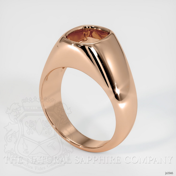 18K Rose Gold Men's Ring Setting