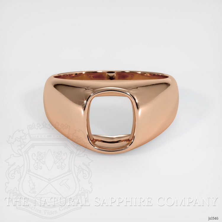 18K Rose Gold Men's Ring Setting