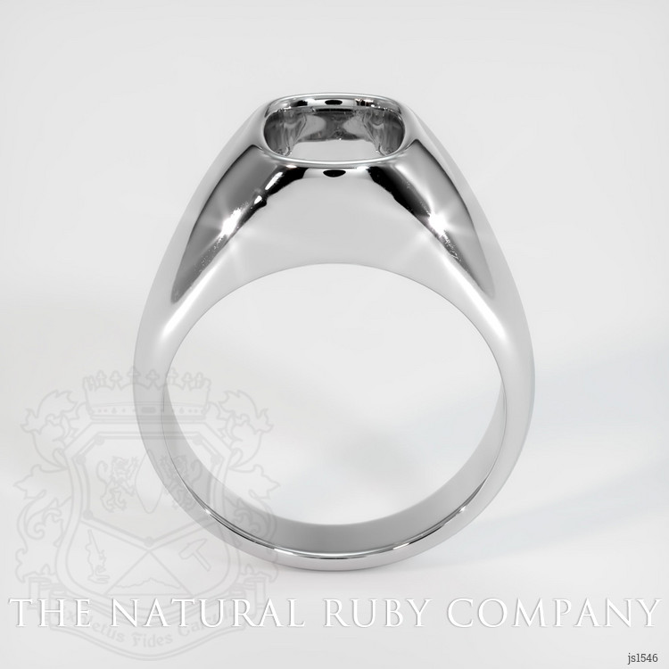 14K White Gold Men's Ring Setting