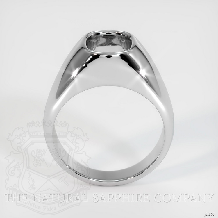 14K White Gold Men's Ring Setting